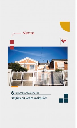 Cañuelas-Hermoso Triplex en venta -OPORTUNIDAD !!!