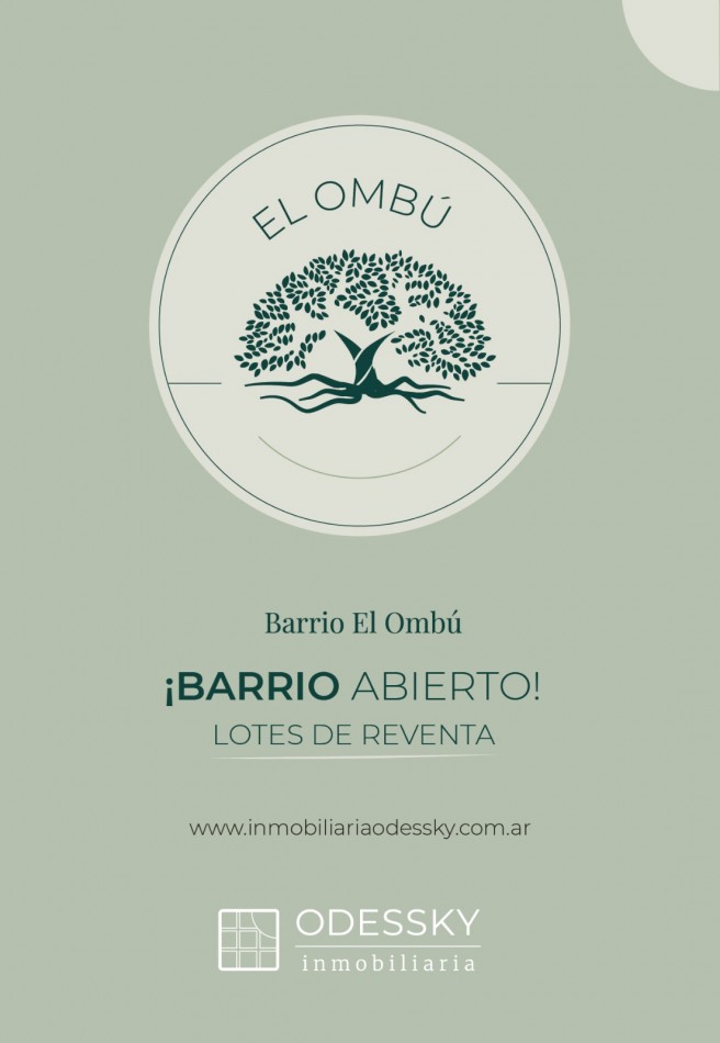 Barrio el Ombu -Ultimos 3 lotes 