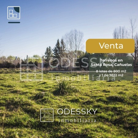 EN VENTA 6 LOTES  EN SANTA ROSA -CAÑUELAS